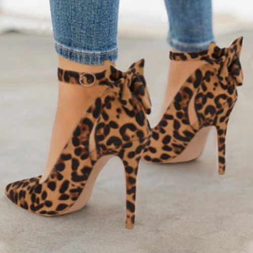 Bow Pointed Toe Heel Sandals
