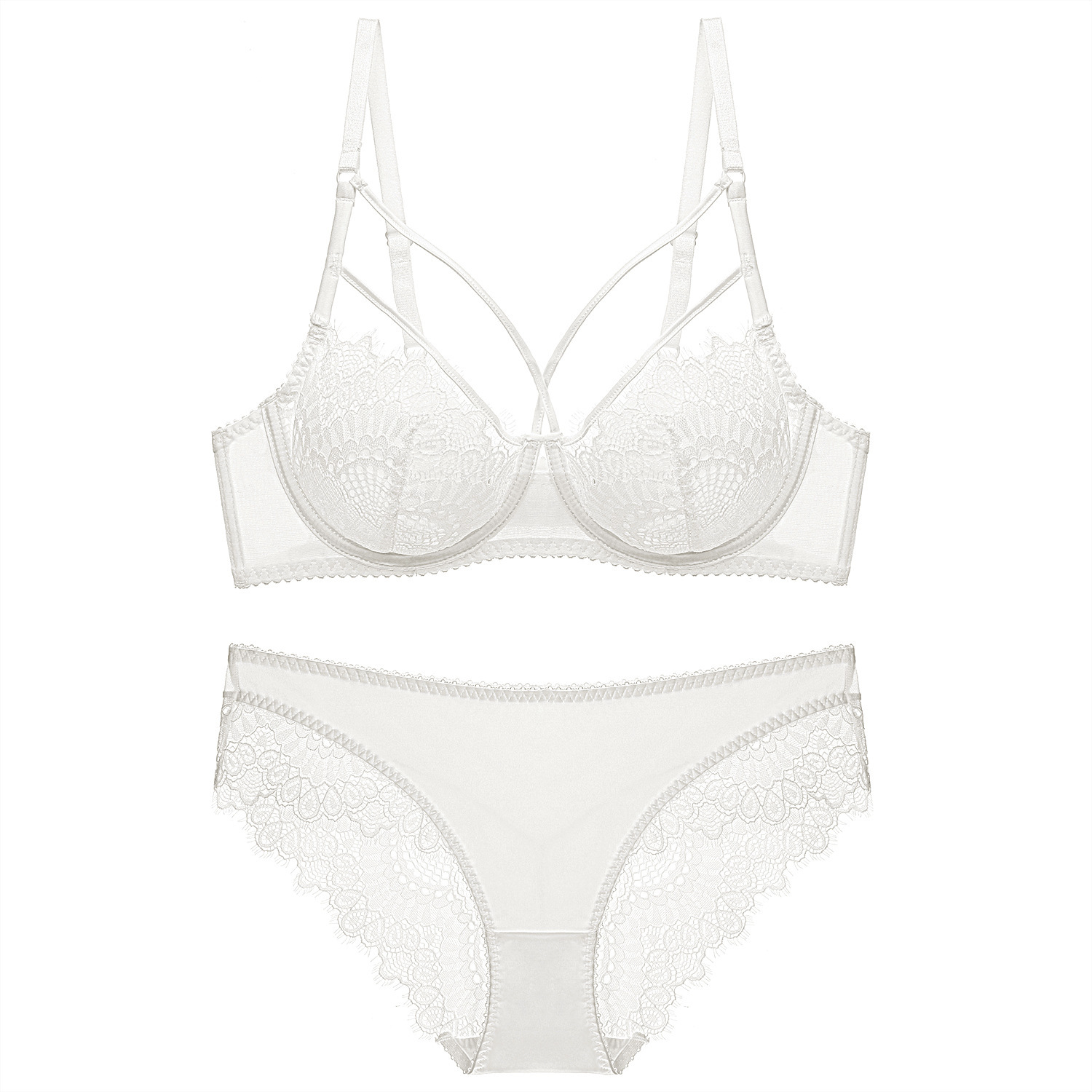 Lace Underwire Bra Set