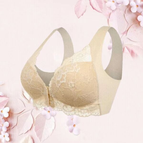 Plus-size Bra No Underwire Push-up Breathable Lace…