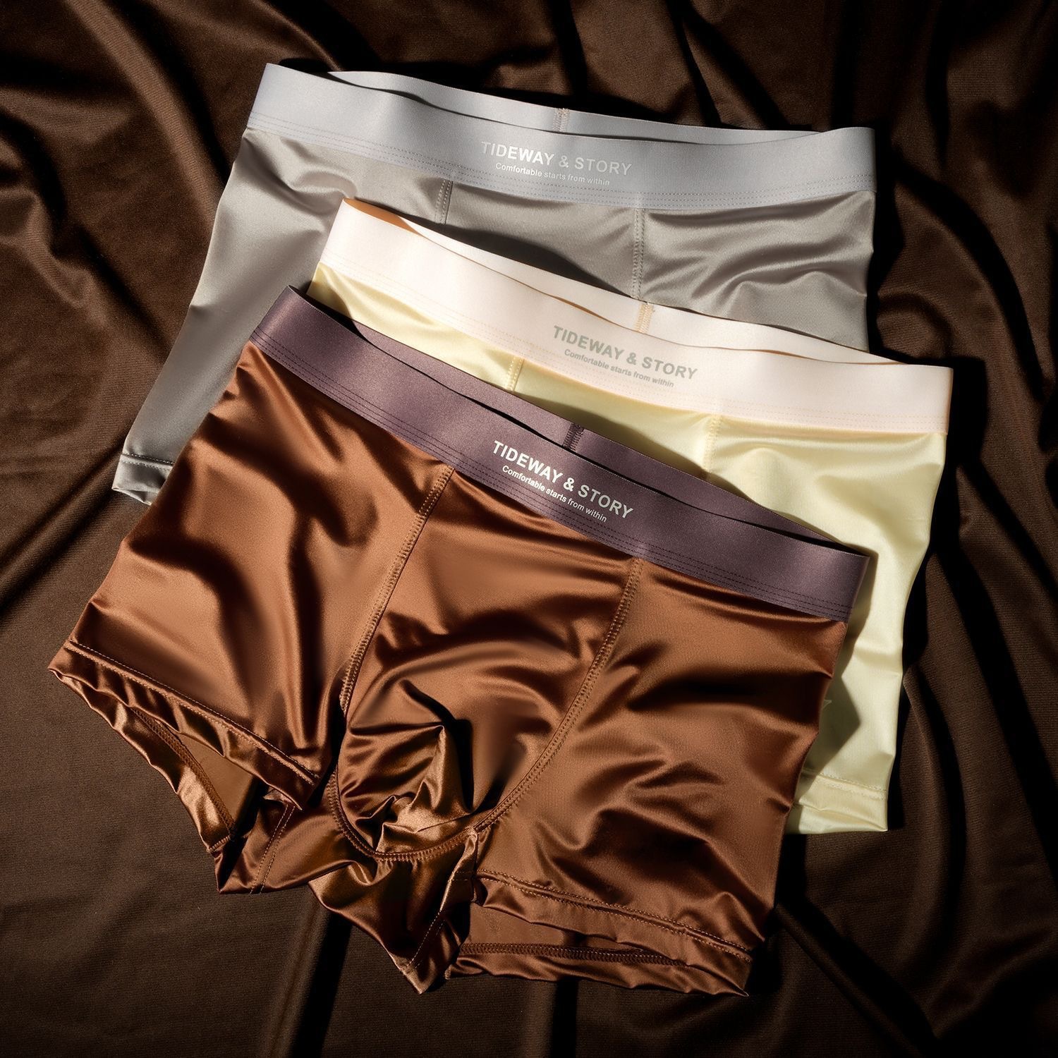 Ice Silk Satin Luxury Boxers