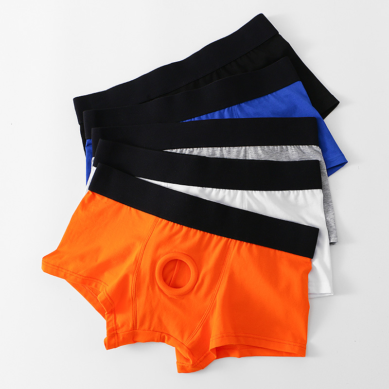 Sexy Low-Waist Cotton Boxers