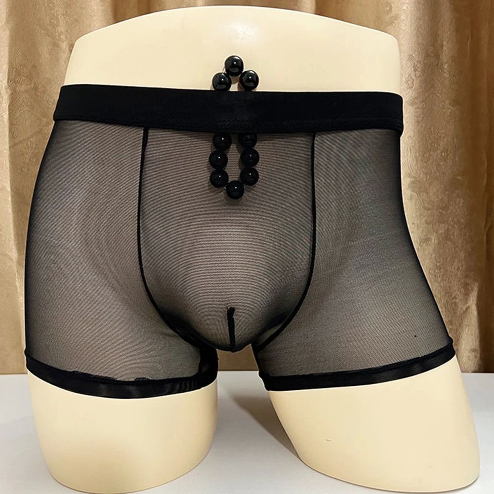 Sheer Modal Printed Boxer Shorts