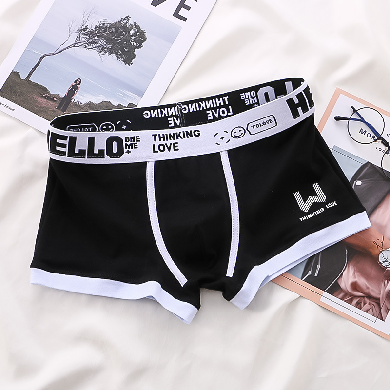 Contrast Color Low-Waist Boxers