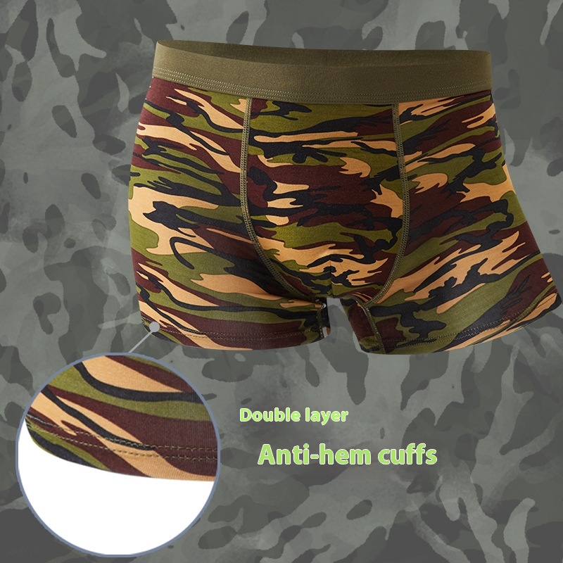 Camouflage Modal Mid-Waist Boxers