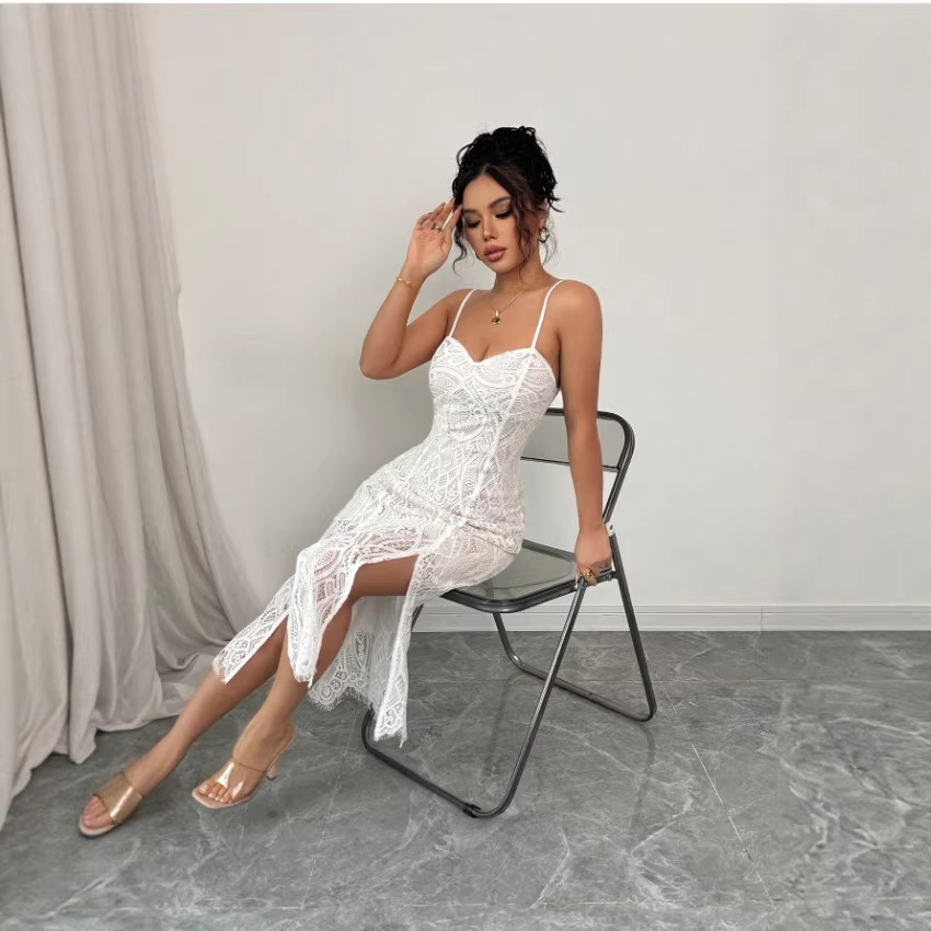 Sequin V-Neck Formal Party Dress
