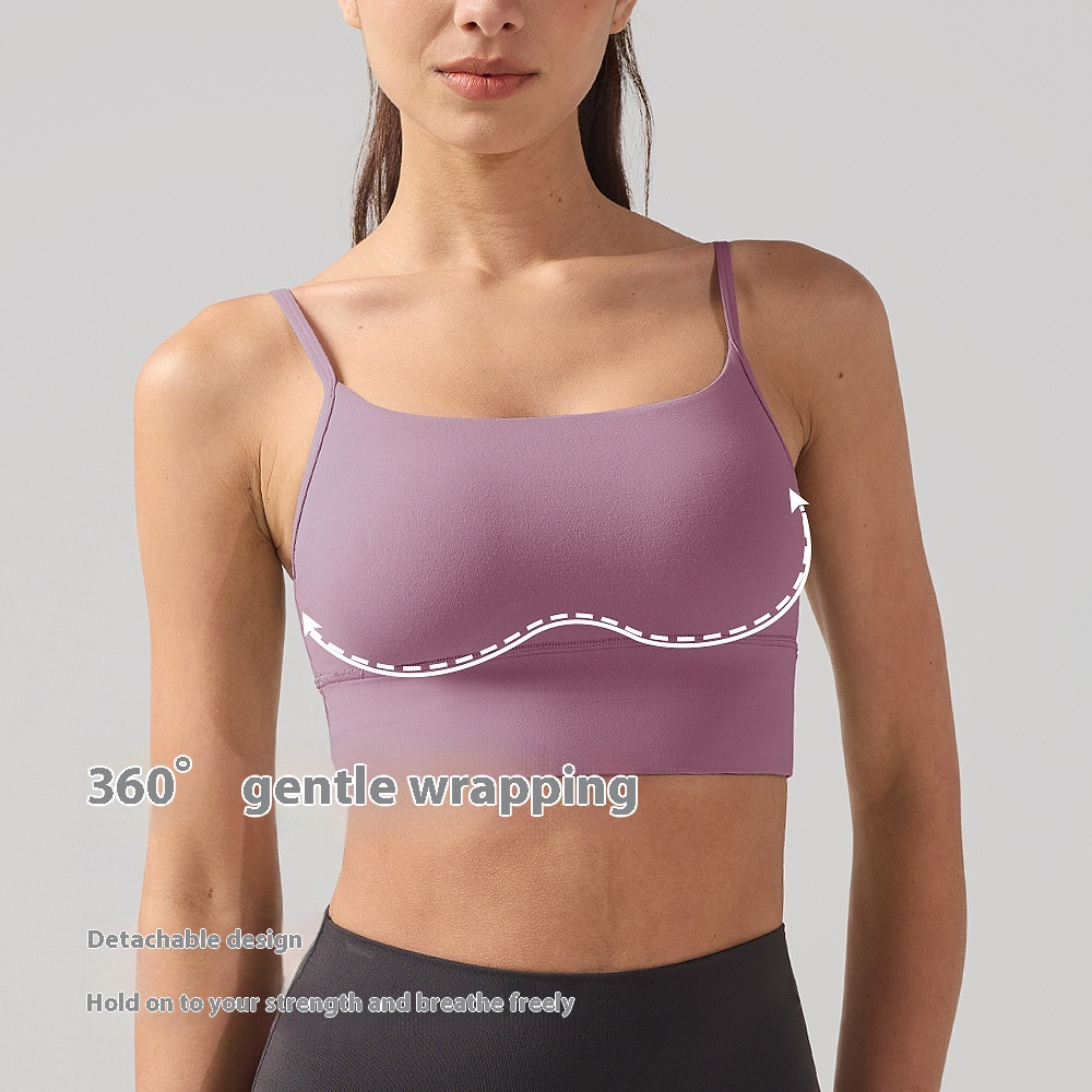 Glossy Wireless Sports Bra