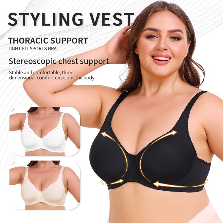 Plus Size Wireless Tank Sports Bra